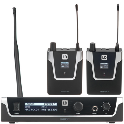 LD Systems - U508 IEM Twin Bundle