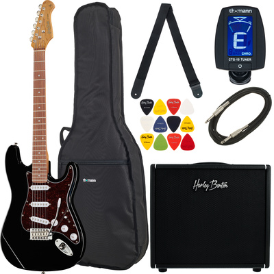 Harley Benton - ST-62BK DNAFX AmP20 Set