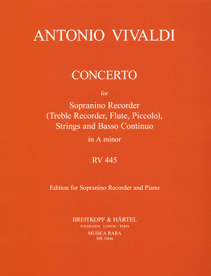 Breitkopf & HÃ¤rtel - Vivaldi Concerto a-moll RV 445