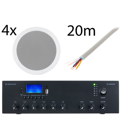 Monacor - 4x EDL-28 PA-806DAP Bundle