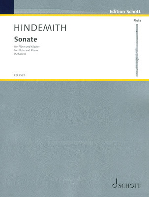 Schott - Hindemith Sonate QuerflÃ¶te
