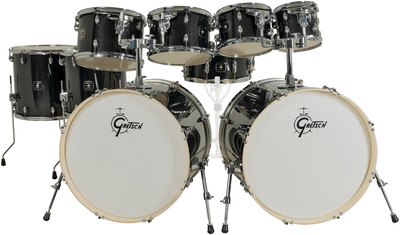 Gretsch Drums - Energy Black Sparkle 9pcs Set Gretsch Drums - Energy Black Sparkle 9pcs Set