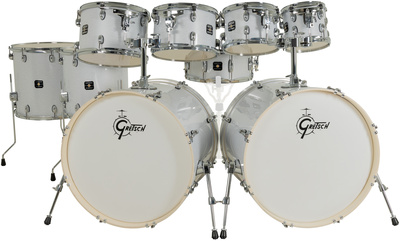 Gretsch Drums - Energy White Pearl 9pcs Set Gretsch Drums - Energy White Pearl 9pcs Set