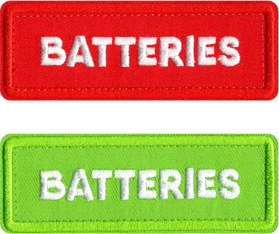 CRDBAG - Patches Batteries 4 Pcs