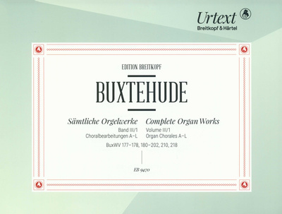 Breitkopf & HÃ¤rtel - Buxtehude Orgelwerke Choral 1