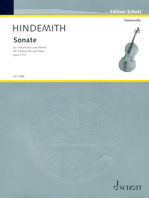 Schott - Hindemith Sonate op. 11/3