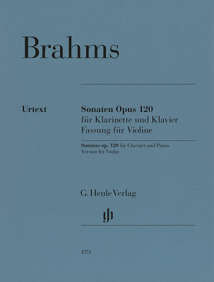 Henle Verlag - Brahms Sonaten op.120 Violin Henle Verlag - Brahms Sonaten op.120 Violin