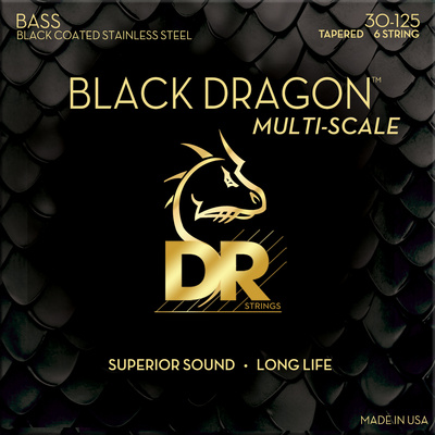 DR Strings - Black Dragon DBSMB6-30 Coated