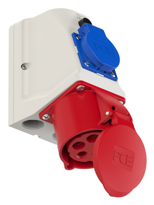 PCE - 9225-6 Combo 32A 5pol Wall PCE - 9225-6 Combo 32A 5pol Wall