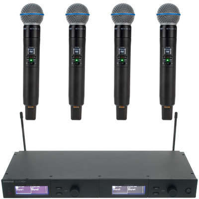 Shure - SLXD4Q+E Beta58 S50 Bundle