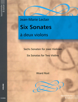 Heinrichshofen Verlag - Leclair 6 Sonaten op. 3