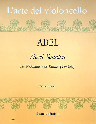 Heinrichshofen Verlag - Abel 2 Sonaten Cello