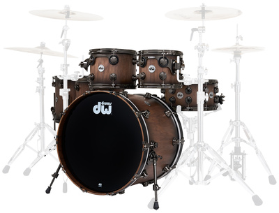 DW - Walnut Satin Ebony Burst 6pcs