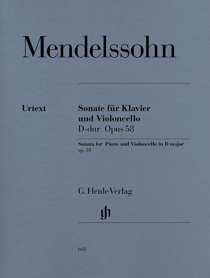 Henle Verlag - Mendelssohn Cellosonate op. 58