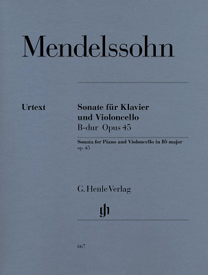 Henle Verlag - Mendelssohn Cellosonate op. 45