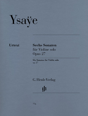 Henle Verlag - Ysaye Sechs Sonaten op. 27