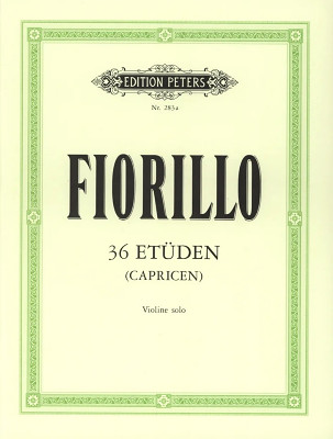 Edition Peters - Fiorillo 36 EtÃ¼den for Violin