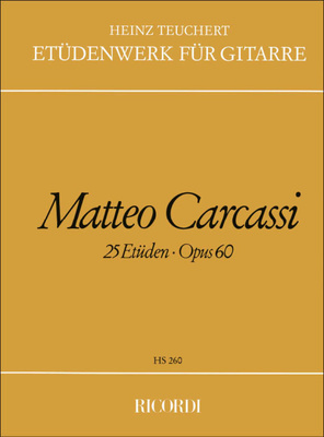Ricordi - Carcassi 25 EtÃ¼den op. 60