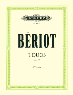 Edition Peters - BÃ©riot 3 Duos concertants