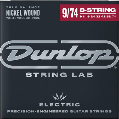 Dunlop - Nickel Electric Set 09-74 8str Dunlop - Nickel Electric Set 09-74 8str