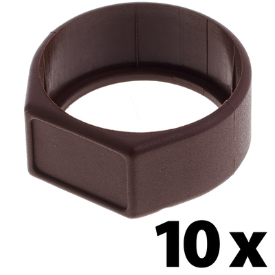 Neutrik - XCR Ring Brown 10x