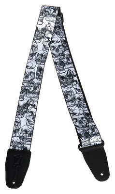 Levys - 'Poly Strap 2'' W&B Skulls' Levys - 'Poly Strap 2'' W&B Skulls'