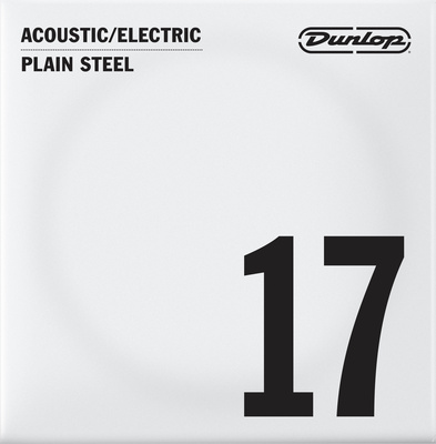 Dunlop - Plain Steel Single String 017