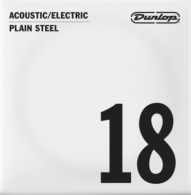 Dunlop - Plain Steel Single String 018