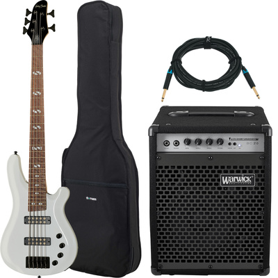 Harley Benton - B-550 White Prog w/Warwick