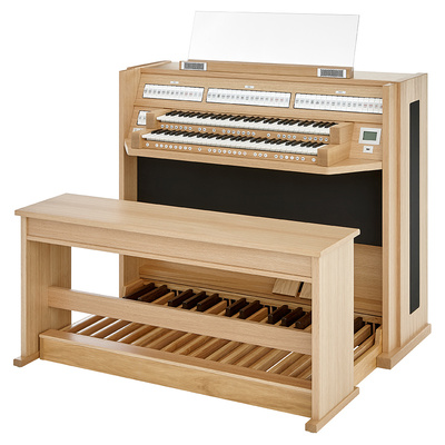 Johannus Premium - Live 2T, Light Oak, Concave Johannus Premium - Live 2T, Light Oak, Concave