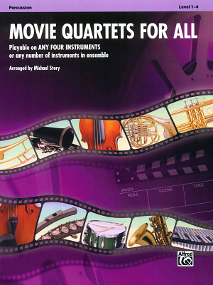 Alfred Music Publishing - Movie Quartets for All Percuss