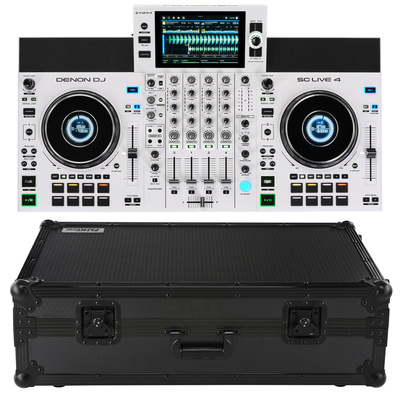 Denon DJ - SC Live 4 white Case Bundle