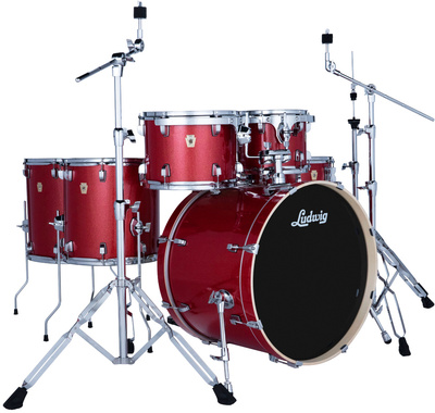 Ludwig - 'Evolution 22'' 6pc Crimson Spkl'
