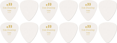 Dunlop - Celluloid White Pick Thin Dunlop - Celluloid White Pick Thin