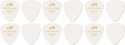 Dunlop - Celluloid White Pick Medium Dunlop - Celluloid White Pick Medium