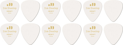 Dunlop - Celluloid White Pick Heavy Dunlop - Celluloid White Pick Heavy