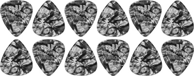 Dunlop - Celluloid Black Pearloid MD Dunlop - Celluloid Black Pearloid MD