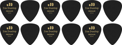 Dunlop - Celluloid Black Pick Medium