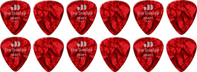 Dunlop - Celluloid Red Pearloid Heavy Dunlop - Celluloid Red Pearloid Heavy