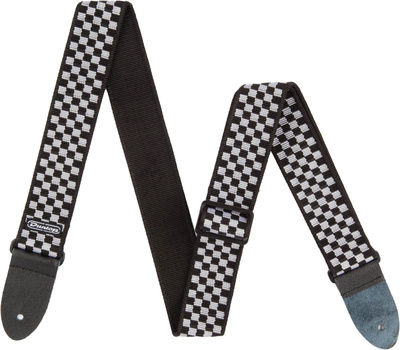 Dunlop - Classic Black WH Check Strap