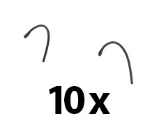 Sennheiser - Earhook Black 10x Sennheiser - Earhook Black 10x