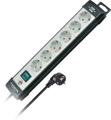 Brennenstuhl - Premium Line 6-Way 3m GR