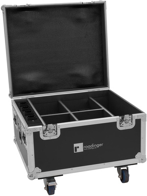 Roadinger - Flightcase 4x AKKU IP PAR 7