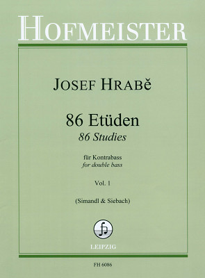 Friedrich Hofmeister Verlag - Hrabe 86 EtÃ¼den Kontrabass