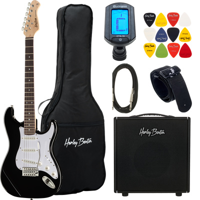 Harley Benton - ST-20 BK Std.DNAFX AmP10 Set Harley Benton - ST-20 BK Std.DNAFX AmP10 Set