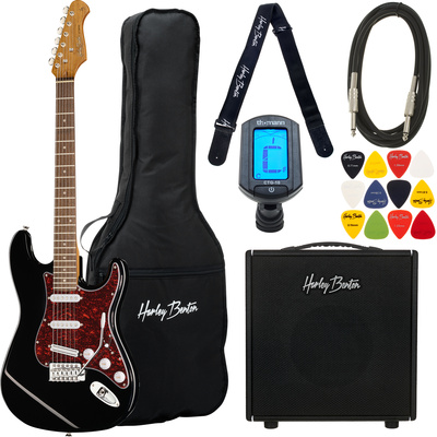 Harley Benton - ST-62BK HotRod DNAFX AmP10 Set Harley Benton - ST-62BK HotRod DNAFX AmP10 Set