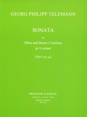 Breitkopf & HÃ¤rtel - Telemann Sonata TWV 41:a3