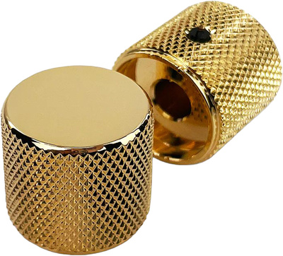 Allparts - Metal Barrel Knobs Gold Allparts - Metal Barrel Knobs Gold