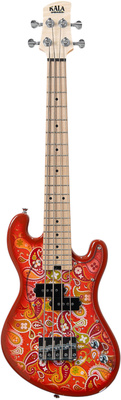 Kala - U-Bass 4 Fret Paisley Orange Kala - U-Bass 4 Fret Paisley Orange
