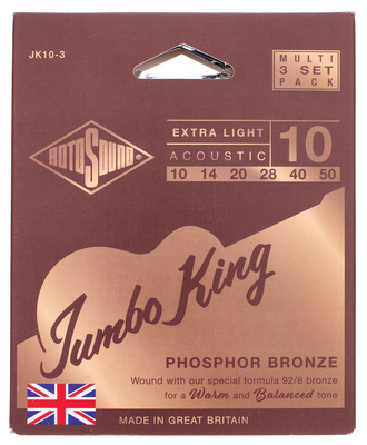 Rotosound - JK10-3 Jumbo King 3er Set Rotosound - JK10-3 Jumbo King 3er Set